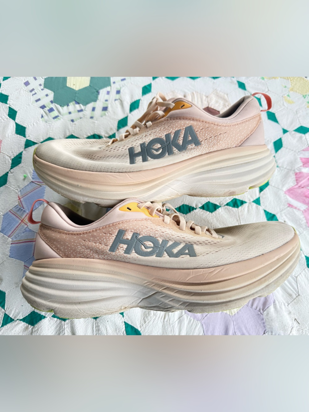 HOKA Bondi 8 Running Shoe, size 11, Cream Vanilla - Picture 5 of 16